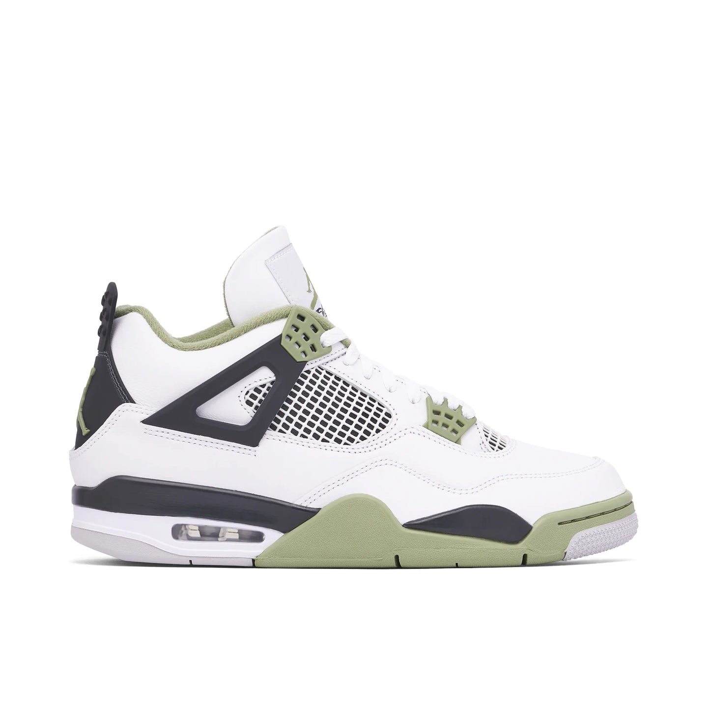 Air Jordan 4 Retro Seafoam Oil Green Men's AJ4 White