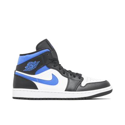 AJ 1 Mid White Black Royal