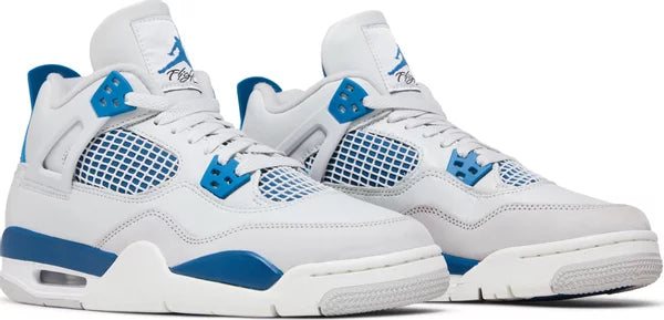 AJ 4 Retro White & Military Blue