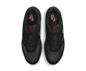 Air Max 1 Trainers Black Anthracite University Red